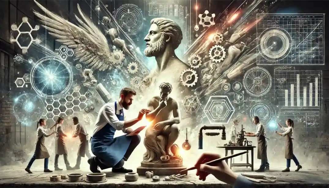 Craftsmen building masterpieces